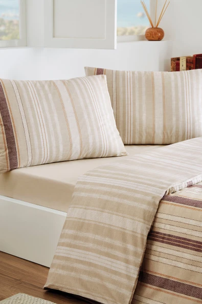 Özdilek Linea Nova Tek Kişilik Nevresim Takımı Lastikli ürün görseli