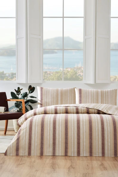 Özdilek Linea Nova Tek Kişilik Nevresim Takımı Lastikli - Resim 2