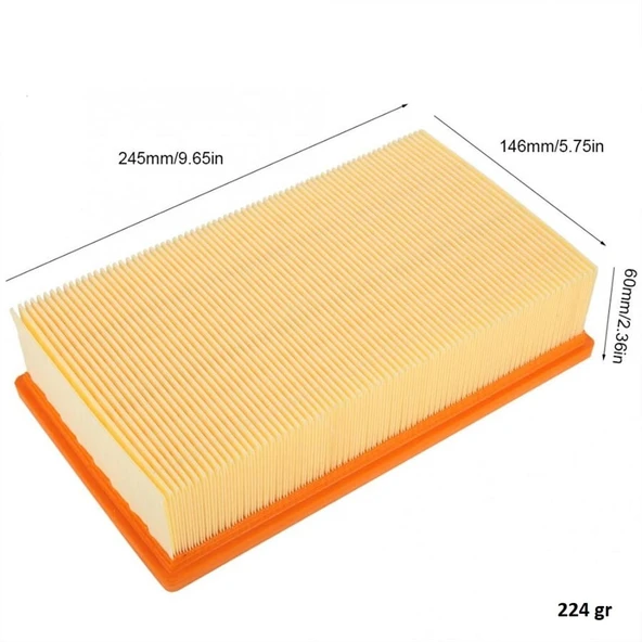 Karcher İle Uyumlu 6.414-498-0 K 2501 TE K 2601 Plus SE 5.100 6.100 Elektrikli Süpürge Hepa Filtre - Resim 7