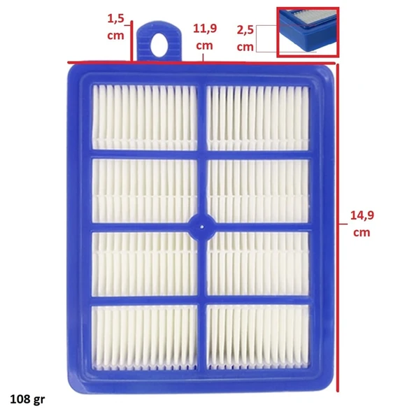 Arçelik İle Uyumlu 9197059630 4920 Tornado Silence Ergo S 7564 7554 4940 Elektrikli Süpürge Hepa Filtre - Resim 4