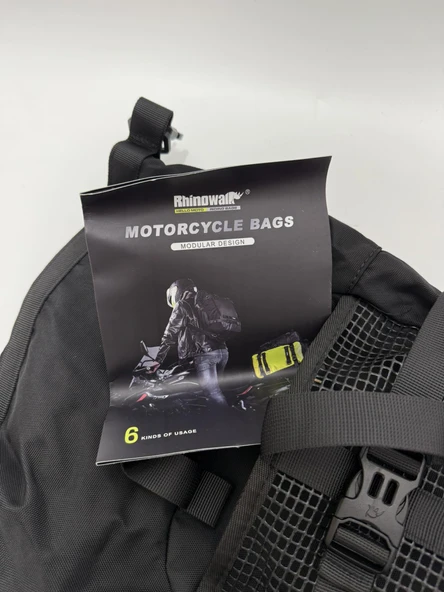 Rhinowalk Mt21610 Motosiklet Koltuk Çantası Siyah 10L - Resim 9