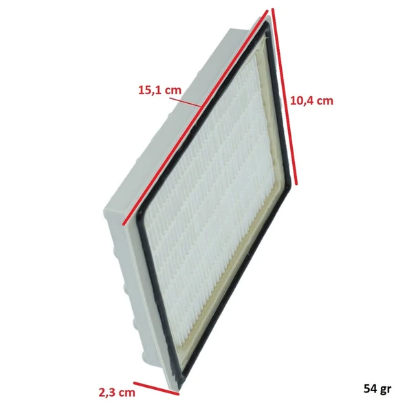 Bosch İle Uyumlu Sphera BBS 8000-8999 BSA 2202 61000 - 61922 Logo BSC 1000-1999 Süpürge Hepa Filtre - Resim 4