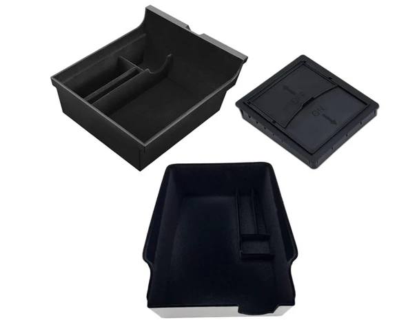 Tesla Model 3 ve Model Y Kadife Kaplama Orta Konsol Düzenleyici ürün görseli 1