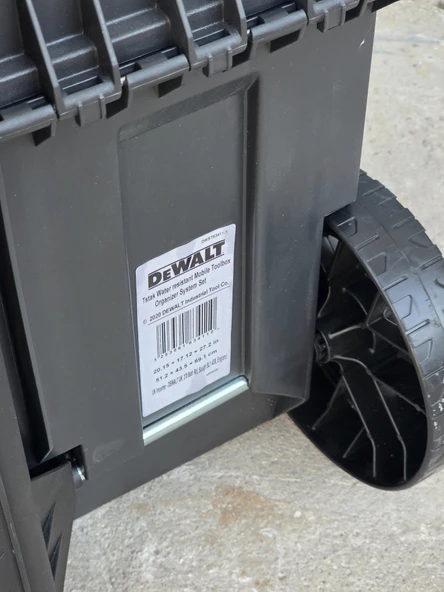 Dewalt TSTAK Ağır Hizmet Tipi Tekerlekli Derin Takım Çantası DW011 (Çıtır Darbeli) - Resim 4