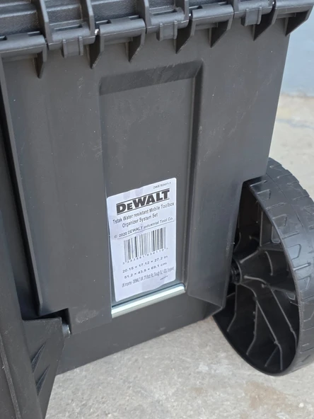 Dewalt TSTAK Ağır Hizmet Tipi Tekerlekli Derin Takım Çantası DW009 (Çıtır Darbeli) - Resim 4