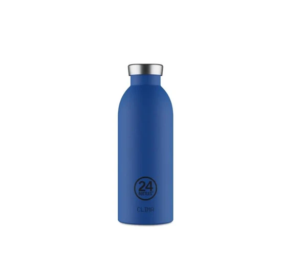 24Bottles Clima Bottle Gold Blue Paslanmaz Çelik Termos 500ml ürün görseli 1