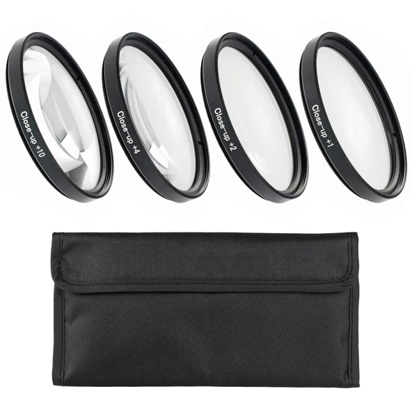 Ayex 77mm Close-Up Filtre Seti 4’lü (+1, +2, +4, +10) Optik Cam, Metal Çerçeve, Taşıma Çantalı - Resim 8