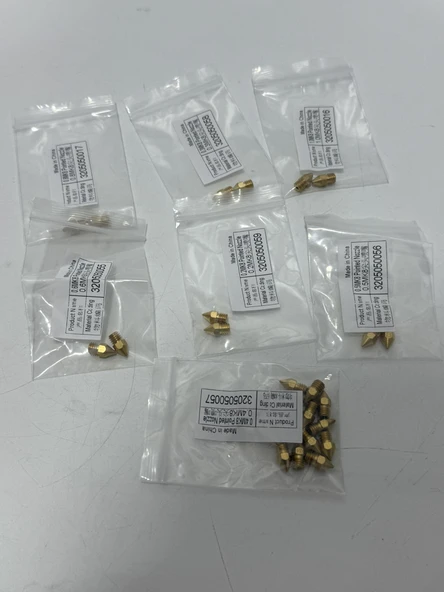 Creality Ender 3 Pirinç Nozzle Seti 24 Adet - Resim 4