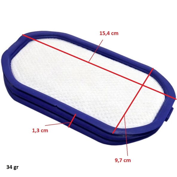 Dyson İle Uyumlu 917066-02 DC 30 31 34 35 56 44 Digital Slim Elektrikli Süpürge Ön Filtre - Resim 3