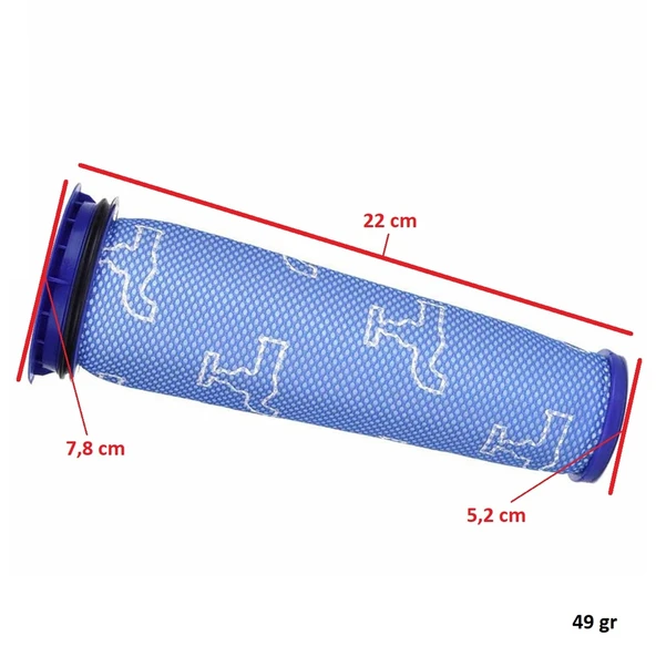 Dyson İle Uyumlu DC 41 65 66 Elektrikli Süpürge Ön Filtre - Resim 4