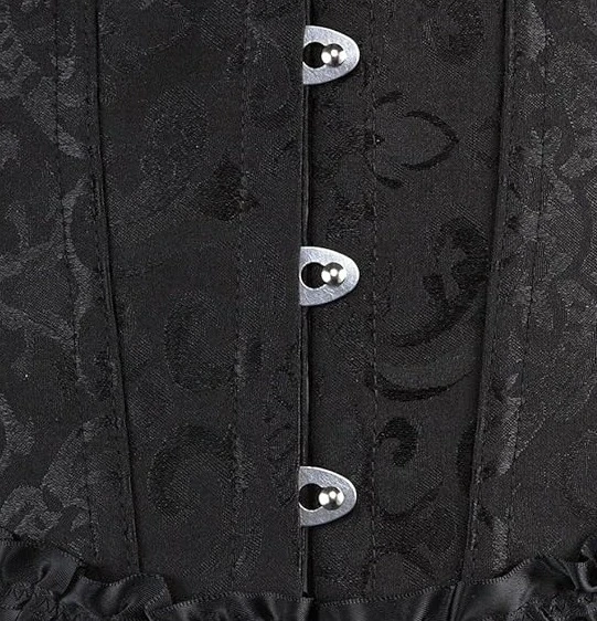 Çiçek Dantelli Göğüs Üstü Bel İnceltici Büstiyer S Beden - Resim 5