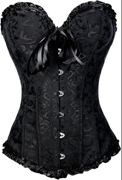 Çiçek Dantelli Göğüs Üstü Bel İnceltici Büstiyer S Beden ürün görseli