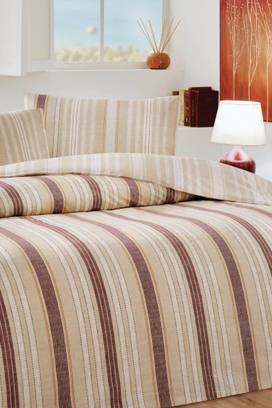 Özdilek Linea Nova Tek Kişilik Nevresim Takımı Lastikli - Resim 3