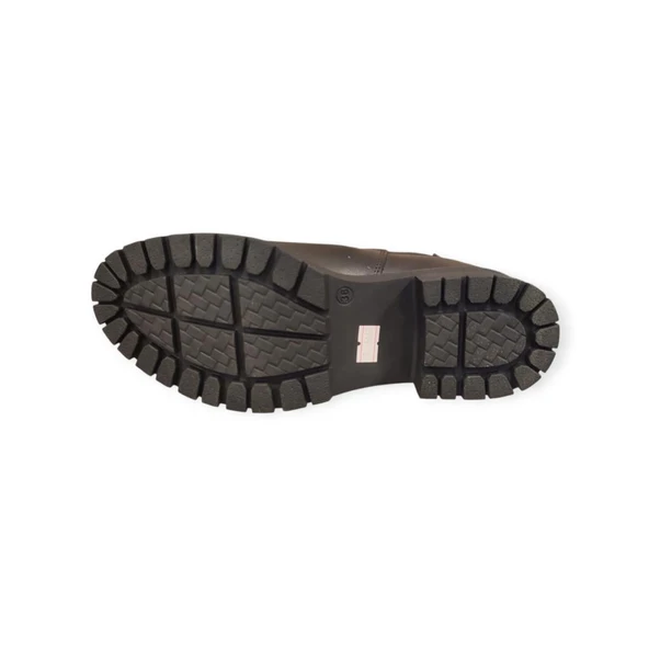 MAMMAMİA D25KB-1625 KISA TOPUK KAYMAZ CHELSİ DERİ KADIN BOT - Resim 6