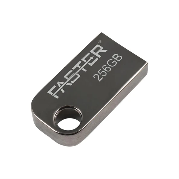 Faster 256 GB Mimi Serisi USB 3.0 Yüksek Hızlı Metal Flash Bellek - Resim 2