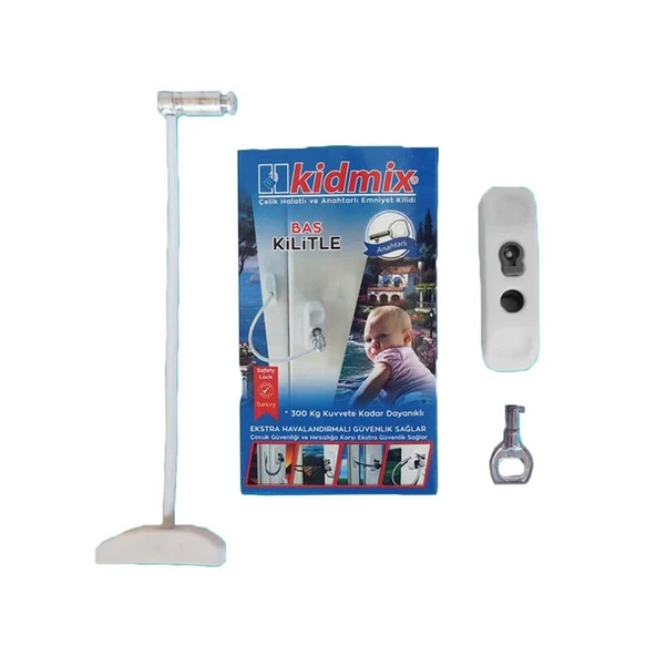 Çelik Halatlı Pencere Emniyet Hırsız Çocuk Kilidi 50 ADET - Resim 2