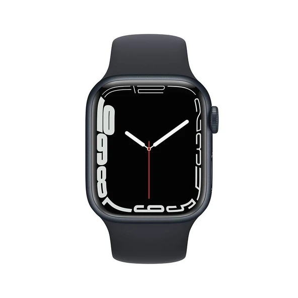 Apple Watch Series 7 Gps + Cellular, 45MM Midnight Aluminium Case With Midnight Sport Band - MKJP3TU/A (Teşhir Ürünüdür) ürün görseli