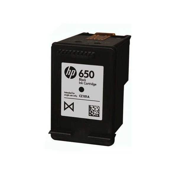 HP 650 Black Kartuş CZ101AE Orijinal Siyah Mürekkep Kartuş - Resim 2