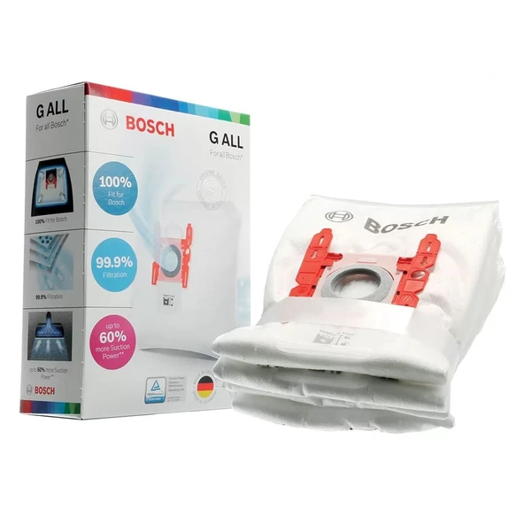 Bosch İle Uyumlu GL BBS BSA BSGLSphera Typ G 3A330C Elektrikli Süpürge G ALL Kutulu 4 Adet Toz Torbası ürün görseli