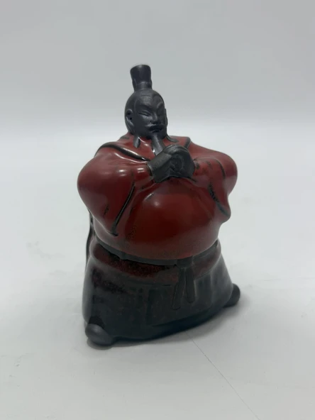 Liu Bei Seramik Çay Seremonisi Figürü - Resim 2