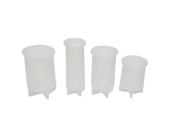 Silindir 3D Silikon Mum Kalıbı 4 Parça ürün görseli