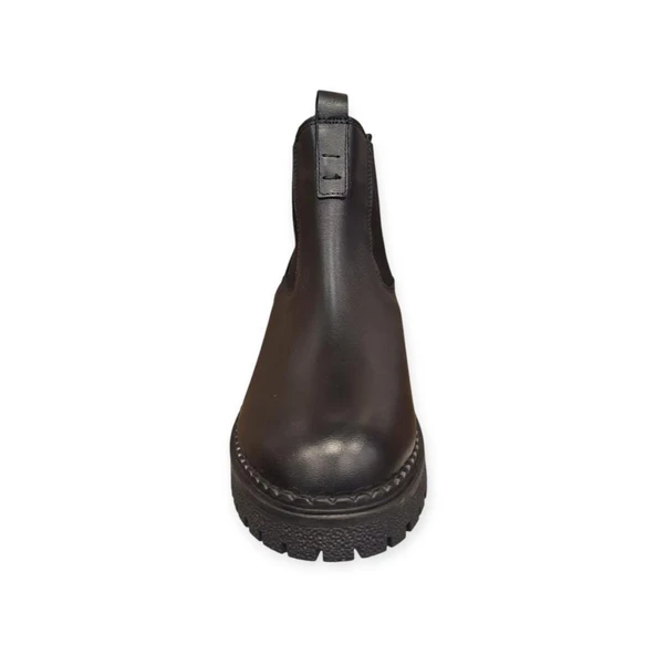 MAMMAMİA D25KB-1625 KISA TOPUK KAYMAZ CHELSİ DERİ KADIN BOT - Resim 5