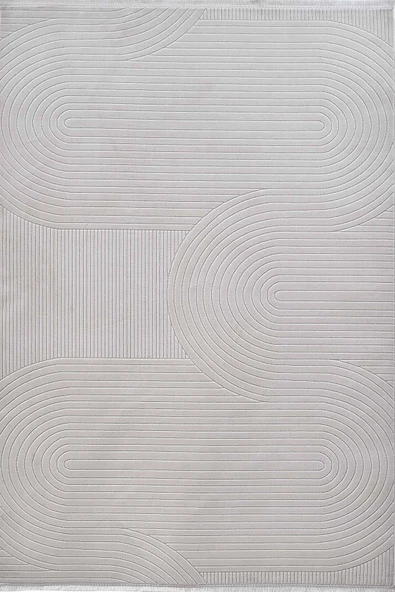 Gümüşsuyu Deco Avior 17447 Krem Dikdörtgen Geometrik Desenli Halı - Resim 5