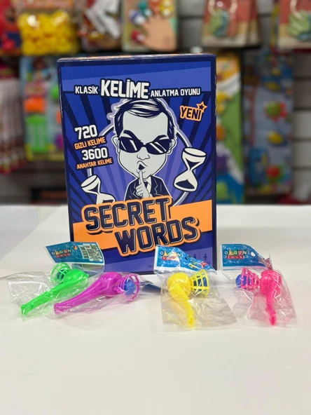 Ks Secret Words Büyük Boy Yasak Kelimeler ve 4 Adet Nostaljik Üflemeli Top Saksafon Top - Resim 2