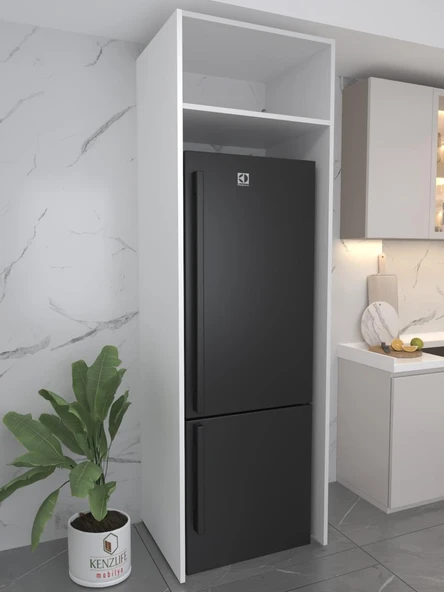 Kenzlife buzdolabı derin dondurucu dolabı modülü antarktika beyaz 210*070*70 kapaksız arkalıksız ürün görseli