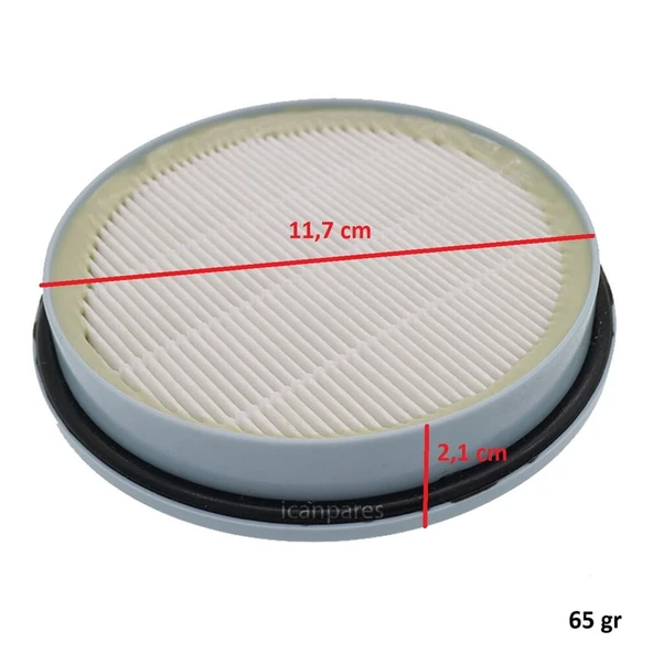 Philips İle Uyumlu FC 8204 8210 8256 HomeCare 8260 8261 Gemini Elektrikli Süpürge Hepa Filtre - Resim 6
