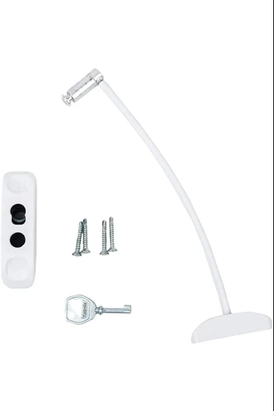 Çelik Halatlı Pencere Emniyet Hırsız Çocuk Kilidi 50 ADET ürün görseli