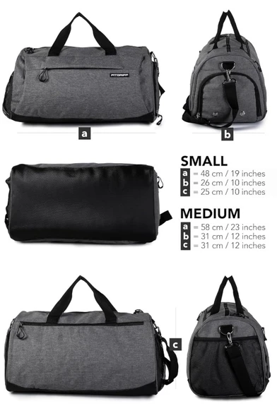 Fitgriff V1 Ayakkabı Bölmeli Spor Çantası S Beden - Resim 3