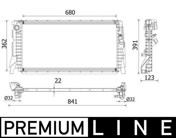 MAHLE CR2279000P MOTOR SU RADYATORU BMW F40 F52 F44 F45 F46 F48 F49 F39 . MINI F54 F55 F56 F57 F60 17118645782 ürün görseli 1