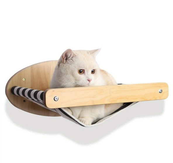 CW372-003 Duvara Monte Bezli Kedi Hamağı 39x30x19cm (1 Adet) ürün görseli