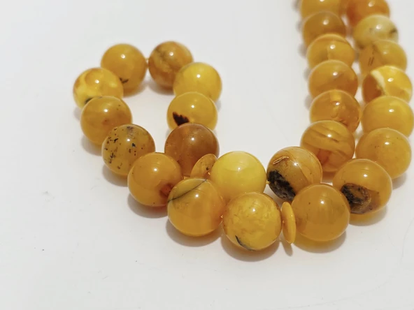 Doğal Kaya Damla Kehribar Tesbih 33lük 31,70 Gram - Resim 2