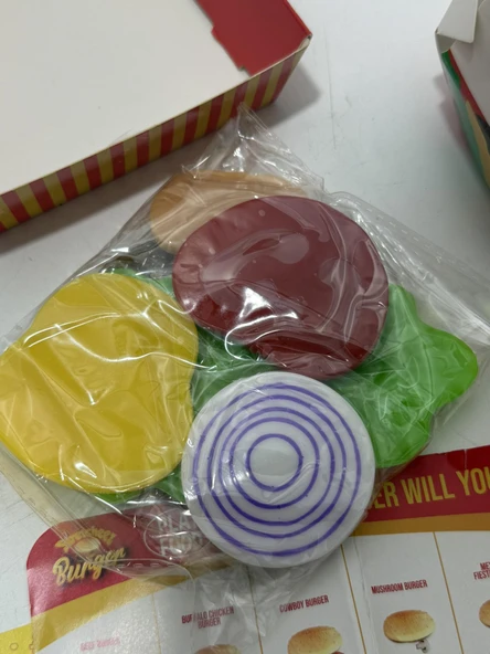 Stretcheez Burger Esnek Oyuncak Hamburger Oyun Seti - Resim 7