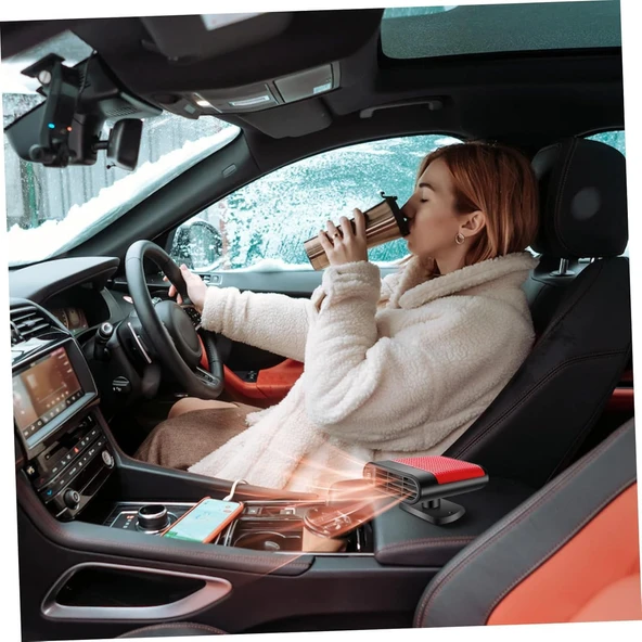 Mikikit Araç Isıtıcı Defroster Taşınabilir Hızlı Isıtma Elektrikli Silecek Buğu Giderici Güvenli Sürüş İçin Uygun Araçlar - Resim 2