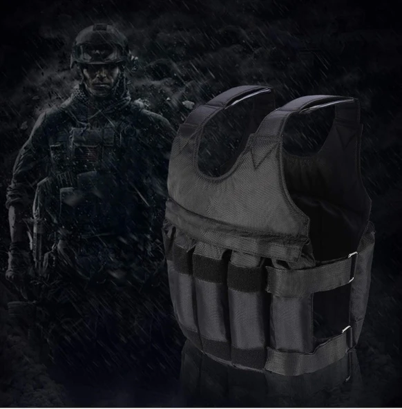 Fitnees Koşu Egzersiz Antreman Ağırlık Yeleği (Ağırlık Yok) - Resim 2