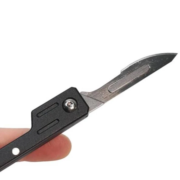 Katlanabilir Mini Neşter 24 Numara (10 Adet Yedek Bıçaklı) - Resim 5