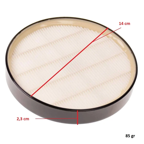 Arçelik İle Uyumlu 9191512171 S 7423 S 7424 S 7430 Elektrikli Süpürge Yuvarlak Hepa Filtre - Resim 3