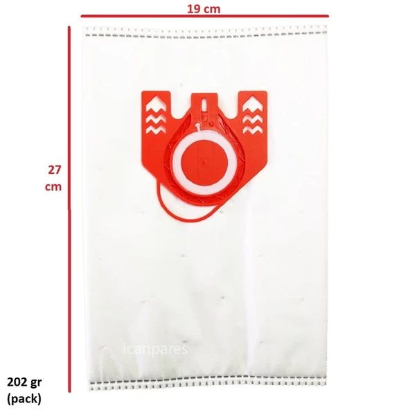 Miele İle Uyumlu Typ FJM S 5000 5999 S4000 S4999 Elektrikli Süpürge Toz Torbası 4 ADET - Resim 5