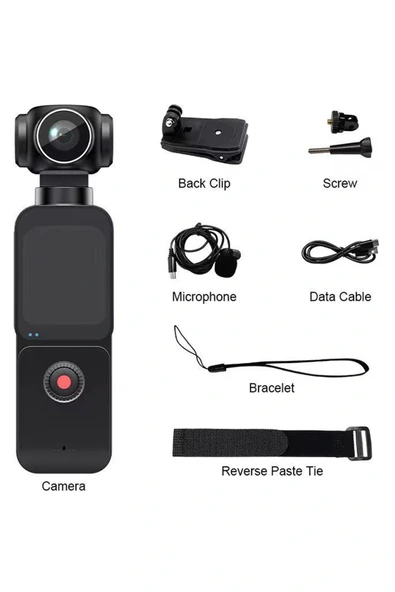 5K Ultra HD Aksiyon Kamerası Ultra Stabil Çekim, Anti-Shake Teknolojisi - Resim 2