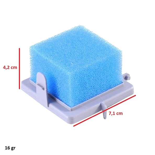 Fakir İle Uyumlu Prestige Duo Uno Elektrikli Süpürge Ön Sünger Filtre - Resim 3