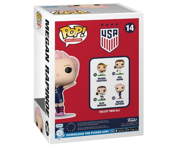 Funko Pop Abd Kadın Milli Futbol Takımı Megan Rapinoe 14 Figür - Resim 3