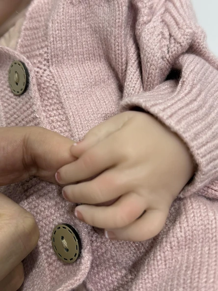 Gerçekçi Vinil Yenidoğan Reborn Oyuncak Bebek 46cm - Resim 4