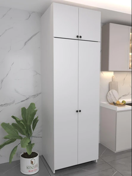 Kenzlife buzdolabı derin dondurucu dolabı modülü grönland beyaz 240*100*90 kapaklı arkalıksız ürün görseli