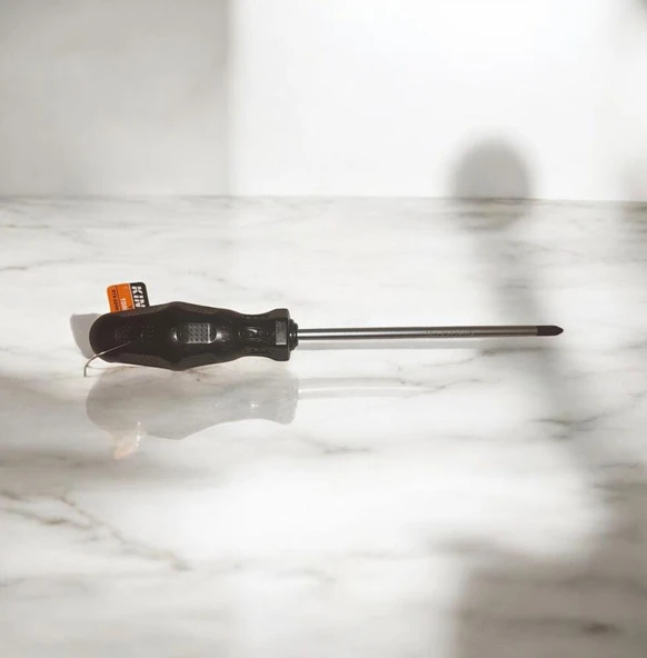 Ucu Mıknatıslı Yıldız Tornavida Siyah Saplı Yıldız Uçlu 6+150 mm - Resim 2