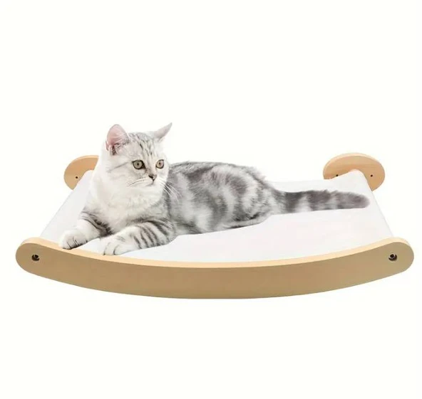 CW372-010 Duvara Monte Bezli Kedi Hamağı 47x30x12cm (1 Adet) ürün görseli