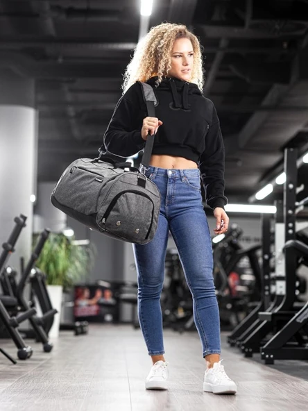 Fitgriff V1 Ayakkabı Bölmeli Spor Çantası S Beden - Resim 4