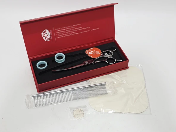 Fenice G2-70WPP 45° Kavisli Pet Kuaför Ara Makası 7,5inç - Resim 7